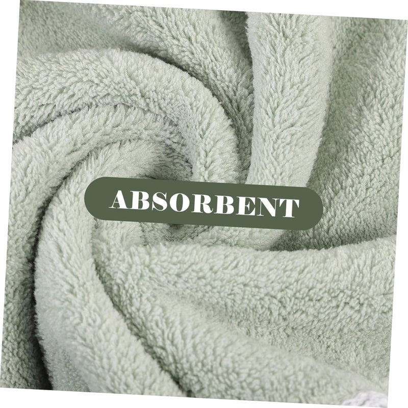 1pc Round Hand Towel Fleece Hand Towels Microfiber Coral Quick Dry Soft Gentle Hanging Water Absorbent Decorative - Image 3