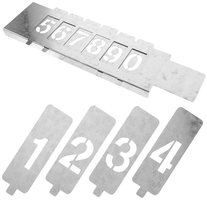 DOITOOL Alphabet Mold Letter Stencil Stainless Steel Spray Paint Large Number Template Number Stencils Painting Stencils Painting Stencils for Crafts Stencils for Painting Digital Stencils