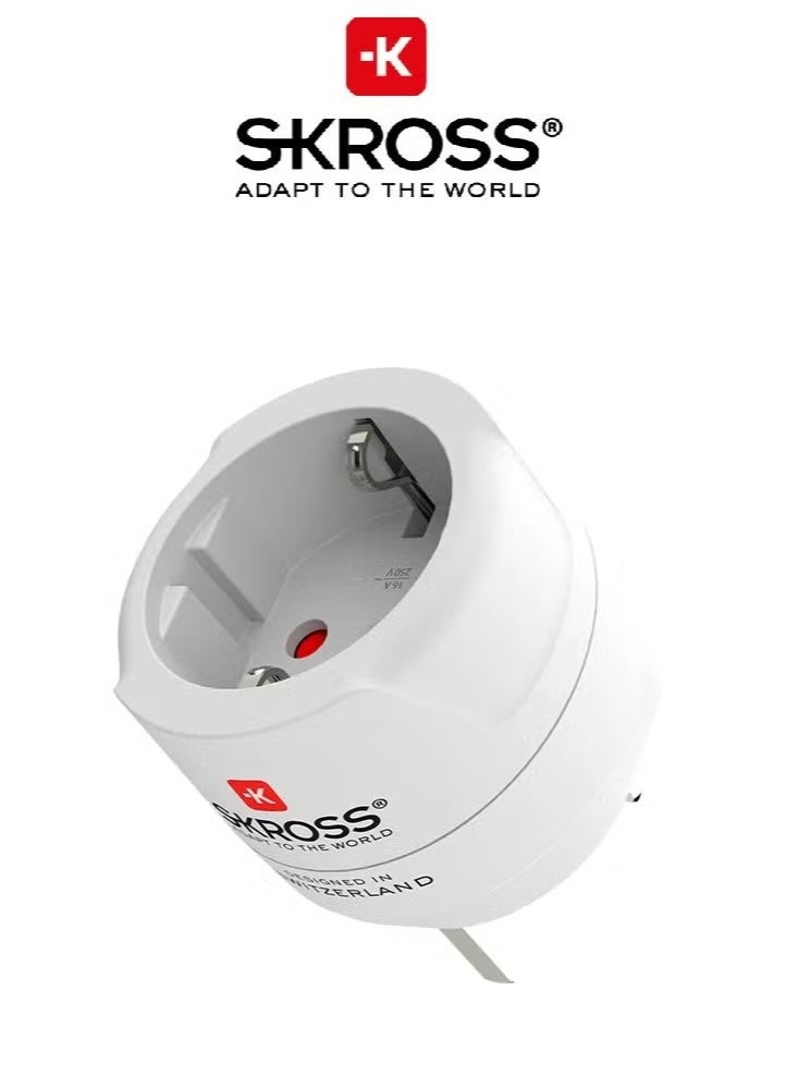SKROSS European to British Travel Adapter Plug, Compact Wall Plug - Image 1