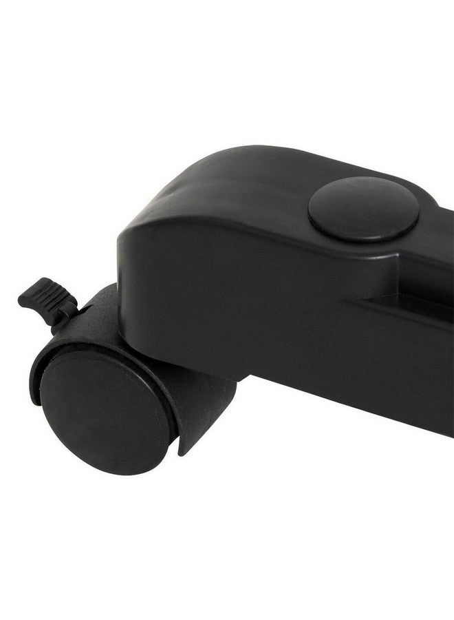 Five Simply Smart Wood-Effect Extendable Garment Rack on Wheels Black and Brown 166 x 42 x 122 cm 203117 - Image 4