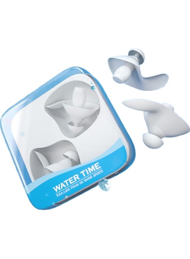 Watertime/Shuichuan Swimming Earplugs, Waterproof, Professional, For Children And Adults, Prevents Otitis Media, Diving Anti-Inlet Device, Swimming Equipment, Blue - Image 3