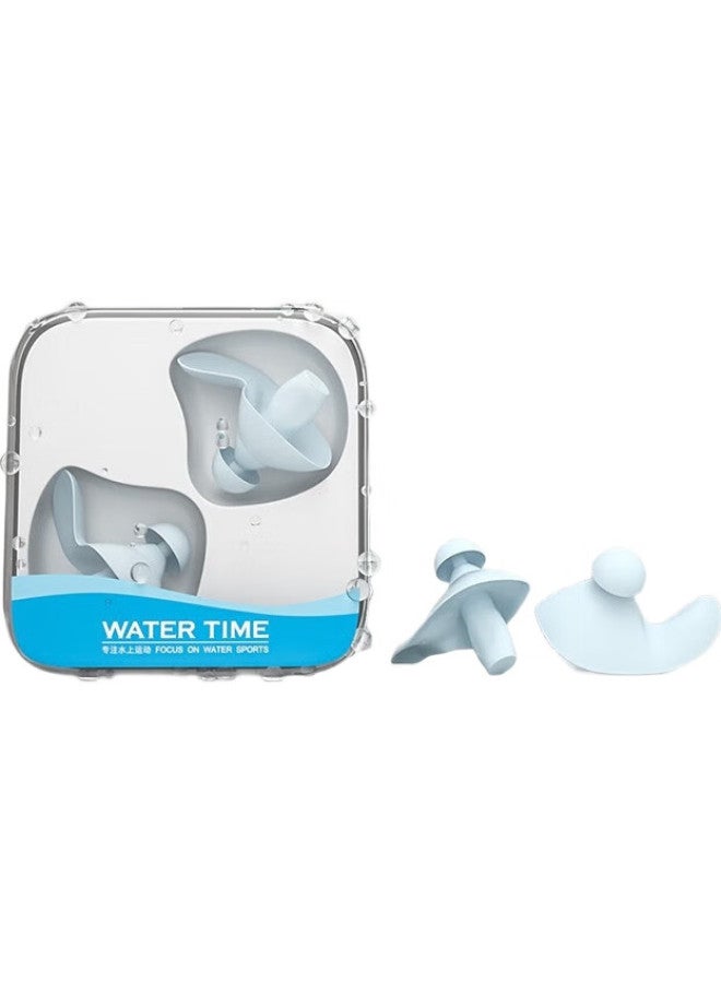 Watertime/Shuichuan Swimming Earplugs, Waterproof, Professional, For Children And Adults, Prevents Otitis Media, Diving Anti-Inlet Device, Swimming Equipment, Blue - Image 2