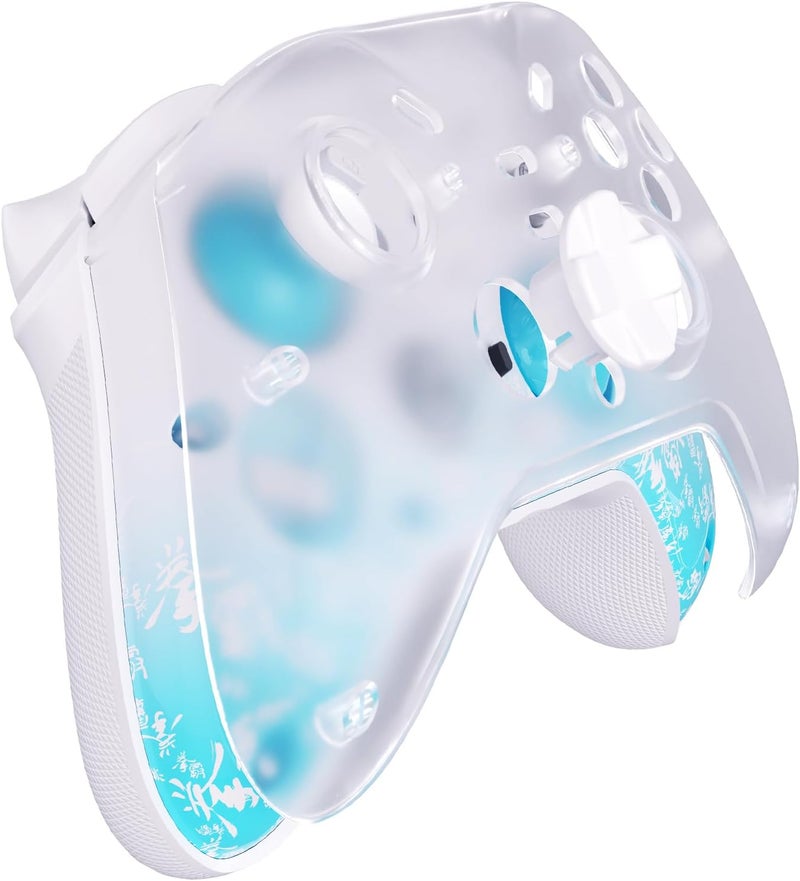 Qanba Phantom Multi-Mode Smart Wireless Controller for Windows PC and Android and iOS and TV，PC Controller With Hall-Effect Joysticks，Tri-Mode Connection (2.4G/Bluetooth/Wired) (Blue) - Image 4