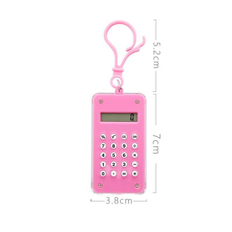 2pcs Candy Color Mini Calculator Simple Portable Mathematics Learning Stationery for Primary School (Random Color) - Image 3