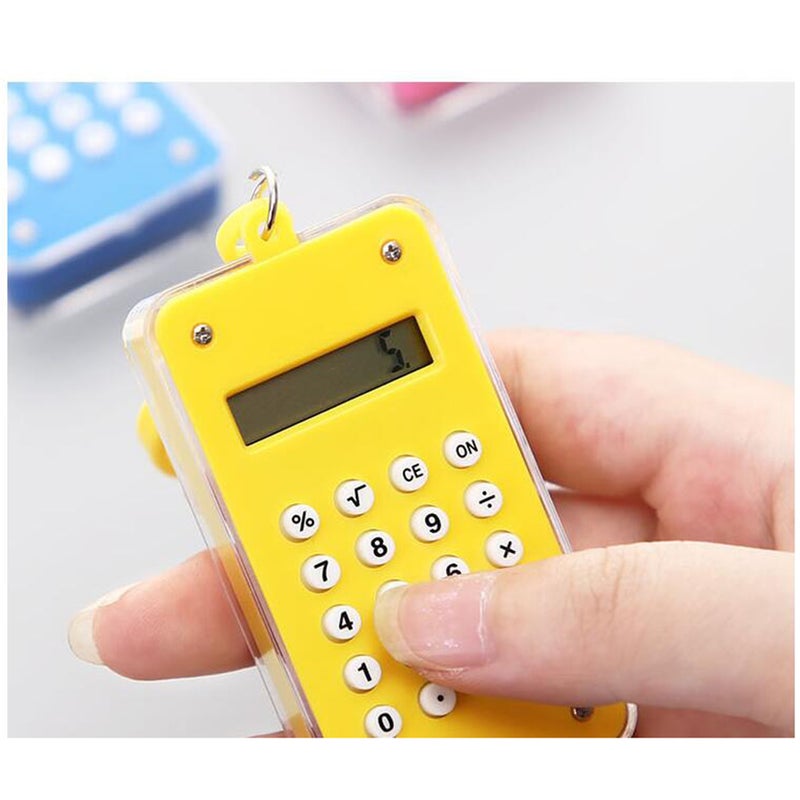 2pcs Candy Color Mini Calculator Simple Portable Mathematics Learning Stationery for Primary School (Random Color) - Image 2