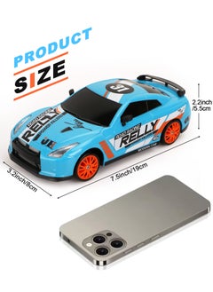 URbazaar Remote Control Car RC Drift Car 1/24 Scale 4WD RC Car With LED Lights 2.4ghz 18km/H Rechargeable High Speed Drift Racing Sport Toy Car For Adults Boys Girls Kids Gift 2pcs Batteries and Extra Tires  - Image 2