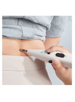 SYOSI Electronic Acupuncture Pen, Electric Acupressure Pen, Powerful Meridian Energy Pulse Massage Pen, Rechargeable Meridian Finder Acupoints Automatically Relief Pain Tools with 2 Massage Heads  - Image 4