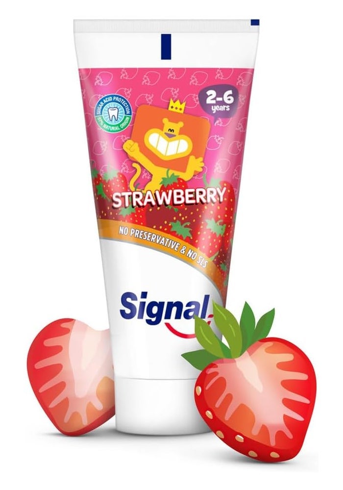 Signal Kids Strawberry Toothpaste 50ml - Image 1