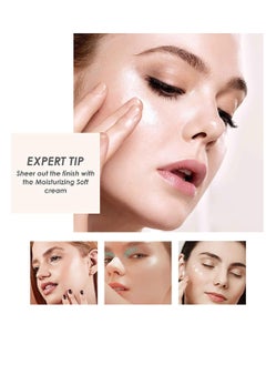 QIC Foundation Cream Makeup Light and Silky Foundation Infallible 24H Fresh Wear Foundation Full Coverage Longwear Weightless Smooth Finish Water Proof Moist and Clear 30g 01 Ivory  - Image 3