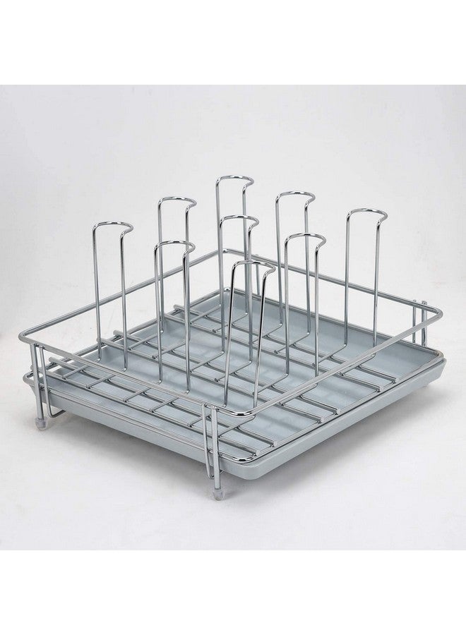 Life Time LIFE TIME Black Tiered Shelf Countertop Glass Holder For Stainless Steel Glass Stand For Kitchen Dining Table (6 Glasses Stand) - Image 2