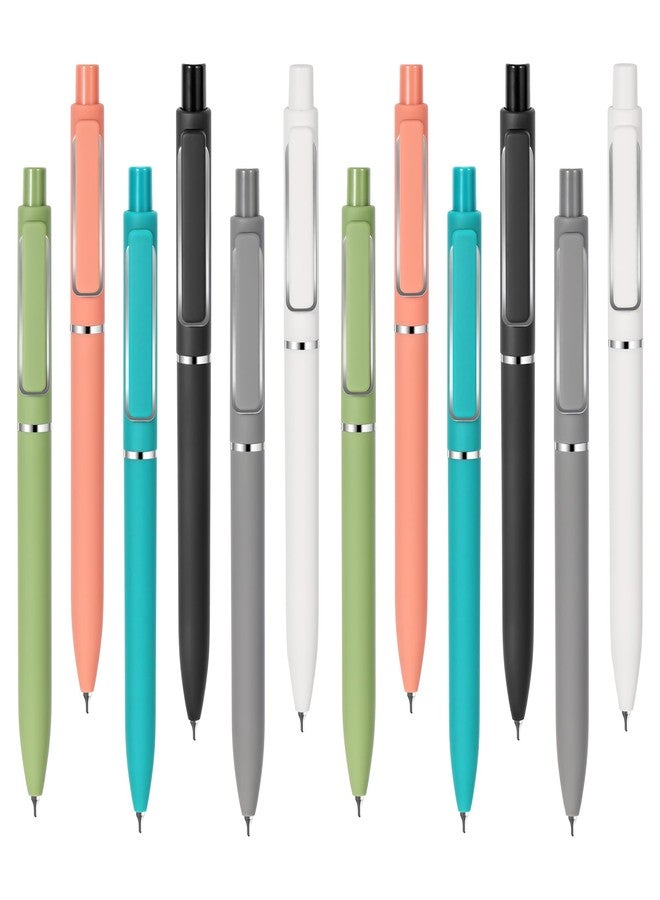 deegtran Retractable Black Ink Pens, Aesthetic Cute Gel Click Pens with No Smear & Bleed Fine Point Ink, Smooth Note Taking Journaling Pens for School Office Gift, 12 Count Pack - Image 1