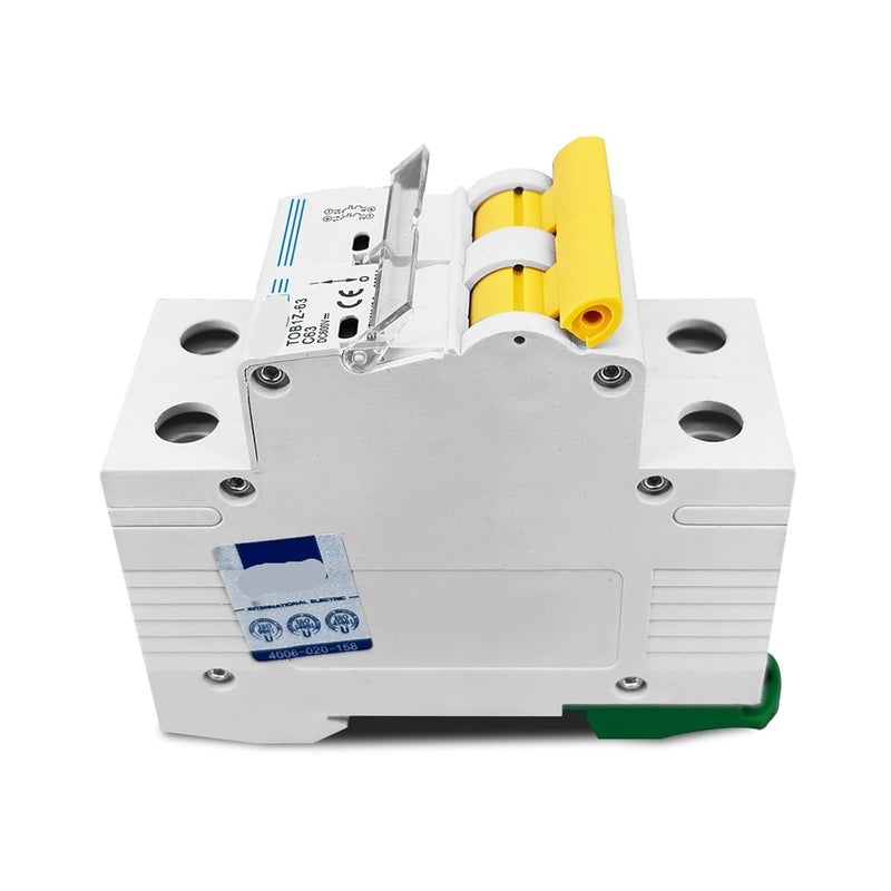 TOB1Z 63 2P 25A DC 600V C Curve MCB قاطع دائرة لنظام الطاقة الشمسية مع غطاء - Image 4