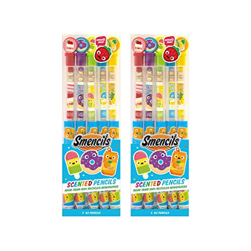 Scentco Graphite Smencils 2 Pack HB 2 Scented Pencils 5 Count Gifts for Kids School Supplies Classroom Rewards - Image 1