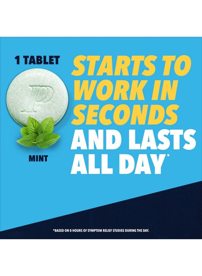 بيبسيد كومبليت، مُخفِّض حموضة كامل، أقراص مضغ مضادة للحموضة، ١٠ ملغ فاموتيدين، ٨٠٠ ملغ كربونات الكالسيوم، و١٦٥ ملغ هيدروكسيد المغنيسيوم لكل قرص دواء لحرقة المعدة، أقراص مضغ مضادة للحموضة، بنكهة النعناع، ٢٥ قرصًا - Image 2