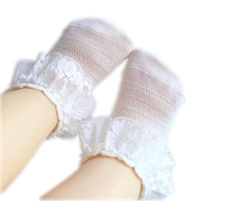 heartbury Cute and Colorful Pure Cotton Baby Girl Frill/Lace Modern Socks (Pack of 4), Mixed - Image 5