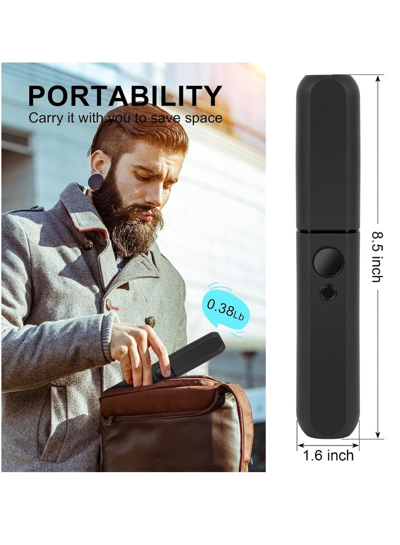 Bukela Beard Straightener Brush for Men Cordless, Anti-Scald Beard Brush Straightening Comb, 3 Temperatures & LCD Display, Portable Heated Brush, Suitable for Any Long&Short Beards - Image 5