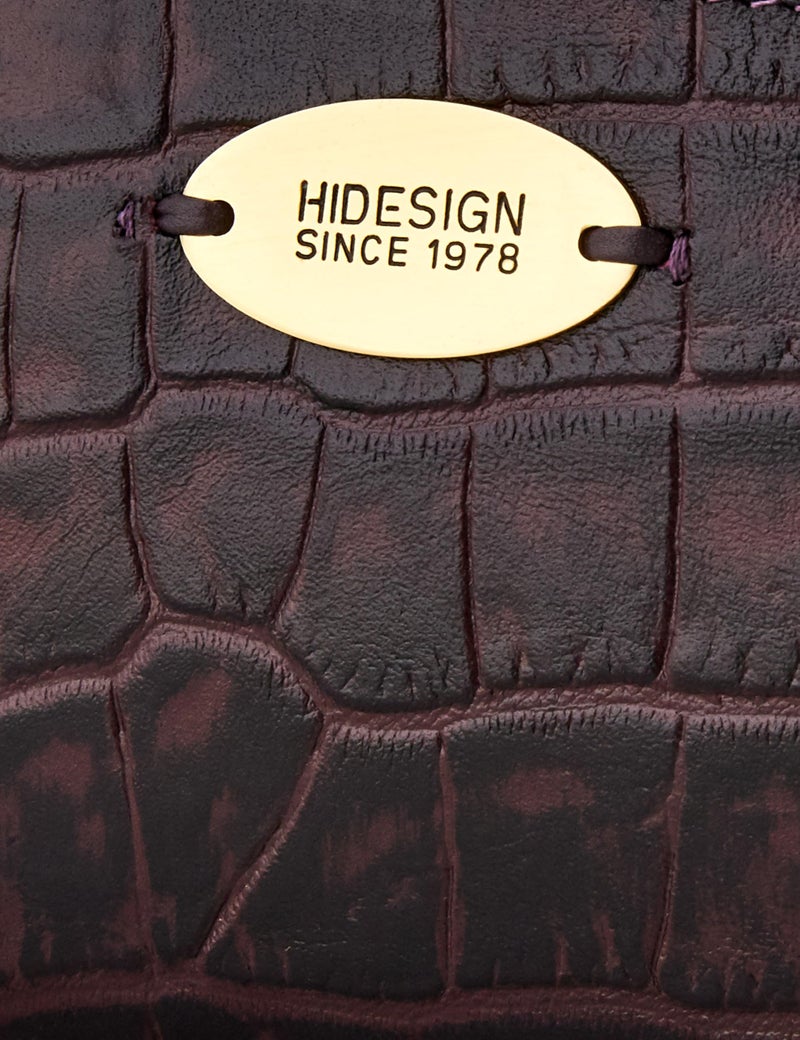 Hidesign Men Leather Wallet- Aubergine - Image 4