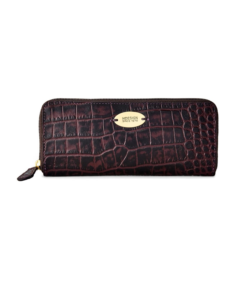 Hidesign Men Leather Wallet- Aubergine - Image 1