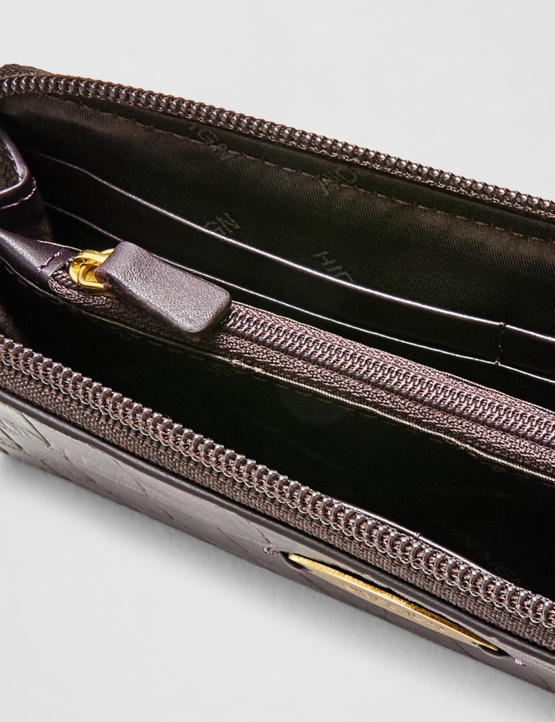 Hidesign Men Leather Wallet- Aubergine - Image 5