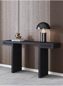 fashionhome Multipurpose Use Modern Design Luxury Solid Wood Glossy Tabletop Console Table Sofa Side Table Nordic Entry Porch Table Home Foyer Long Table Entryway Display Table for Home Office 120x40x80 cm (Fully Assembled)  - Image 2