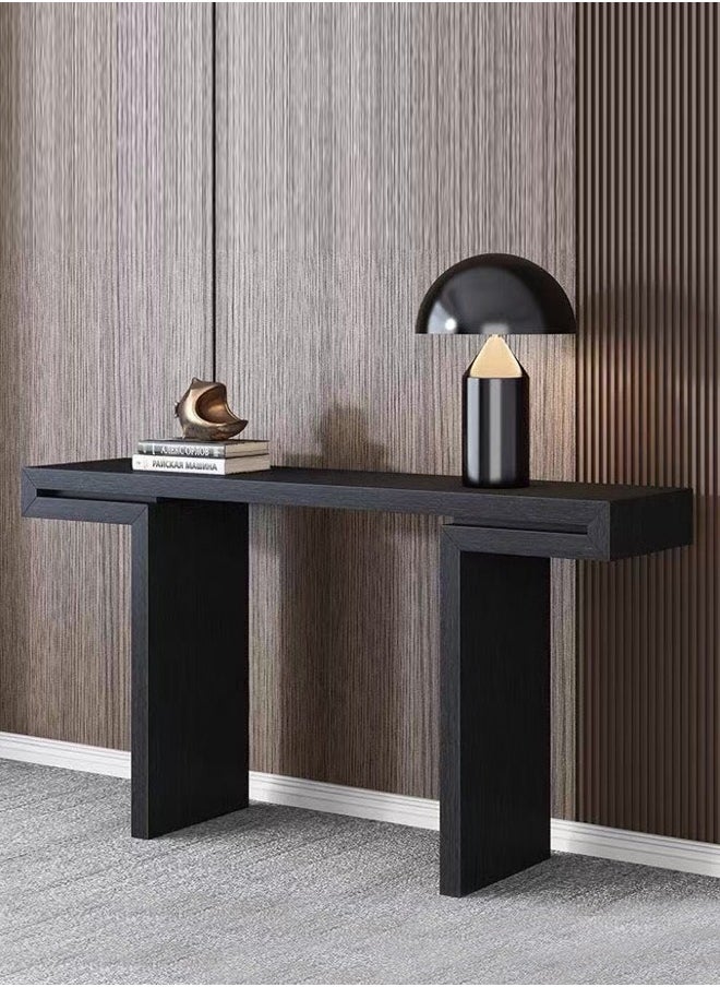 fashionhome Multipurpose Use Modern Design Luxury Solid Wood Glossy Tabletop Console Table Sofa Side Table Nordic Entry Porch Table Home Foyer Long Table Entryway Display Table for Home Office 120x40x80 cm (Fully Assembled)  - Image 2