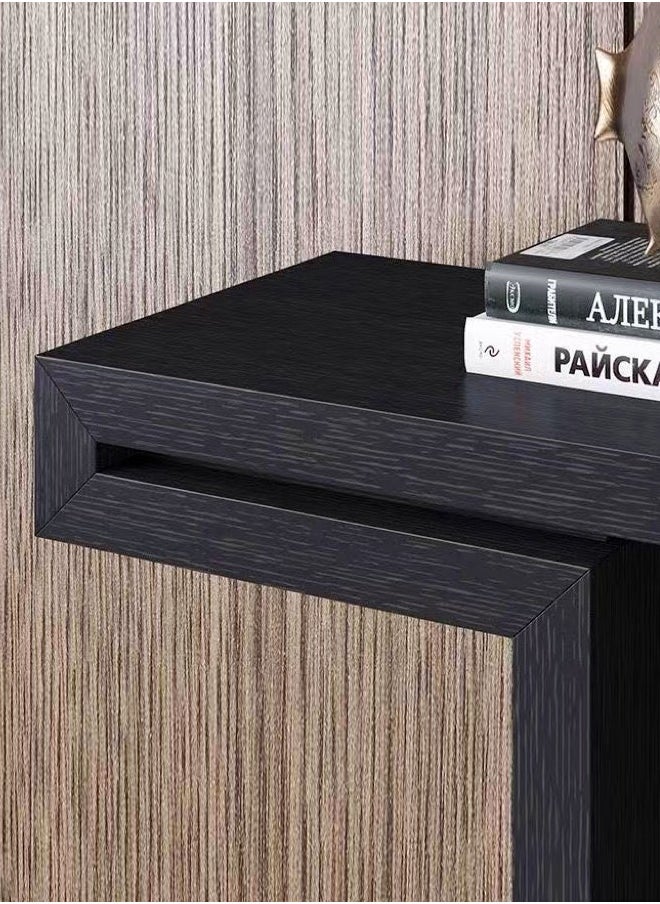 fashionhome Multipurpose Use Modern Design Luxury Solid Wood Glossy Tabletop Console Table Sofa Side Table Nordic Entry Porch Table Home Foyer Long Table Entryway Display Table for Home Office 120x40x80 cm (Fully Assembled)  - Image 3