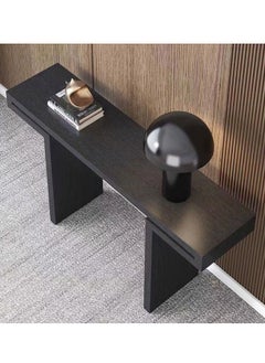 fashionhome Multipurpose Use Modern Design Luxury Solid Wood Glossy Tabletop Console Table Sofa Side Table Nordic Entry Porch Table Home Foyer Long Table Entryway Display Table for Home Office 120x40x80 cm (Fully Assembled)  - Image 4