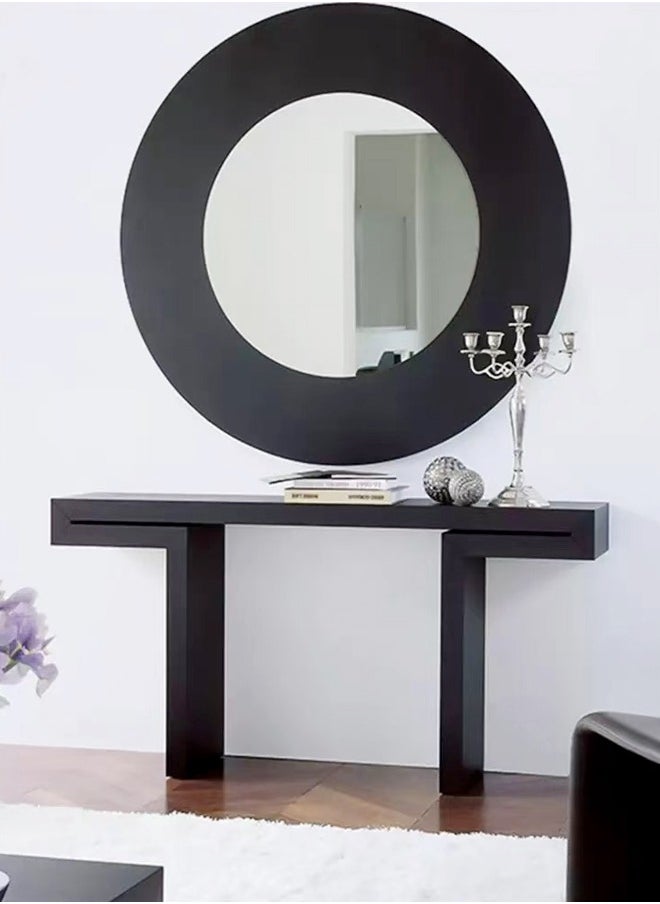 fashionhome Multipurpose Use Modern Design Luxury Solid Wood Glossy Tabletop Console Table Sofa Side Table Nordic Entry Porch Table Home Foyer Long Table Entryway Display Table for Home Office 120x40x80 cm (Fully Assembled)  - Image 5