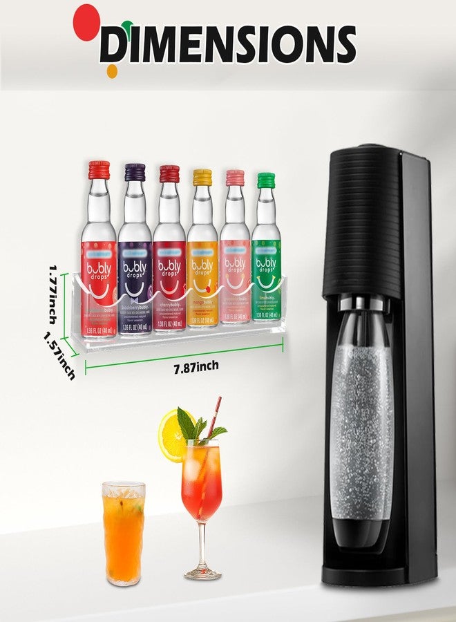 Taladad Holder Compatible with SodaStream Bubly Bubbly Drops Flavors, Wall Mount Flavor Organizer for Soda Stream Accessories - Image 3