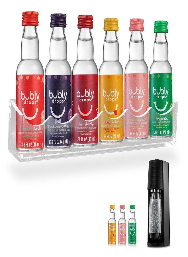 Taladad Holder Compatible with SodaStream Bubly Bubbly Drops Flavors, Wall Mount Flavor Organizer for Soda Stream Accessories - Image 1