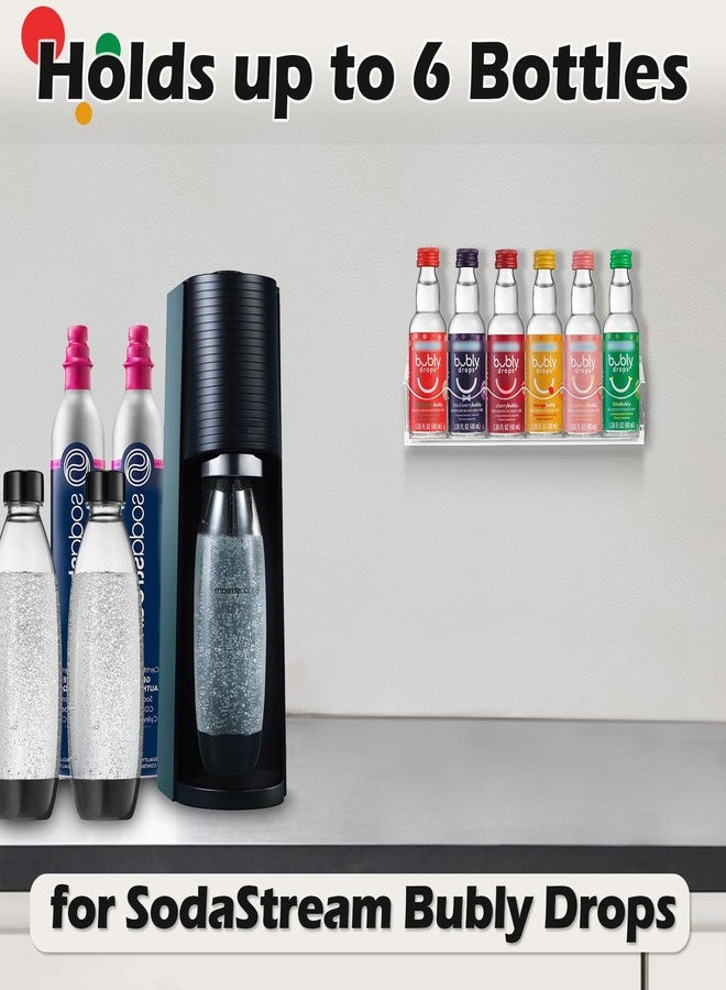 Taladad Holder Compatible with SodaStream Bubly Bubbly Drops Flavors, Wall Mount Flavor Organizer for Soda Stream Accessories - Image 4