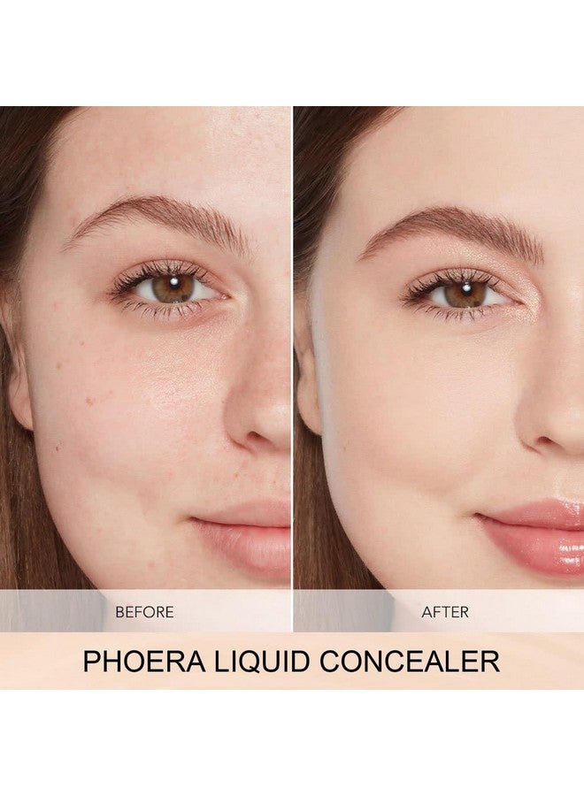 Hilareco PHOERA Foundation Full Coverage,PHOERA Concealer Lightweight Full Coverage,PHOERA Makeup Long Lasting Wrinkles Matte Natural Finish for a Flawless Complexion(102 Nude+102#NEUTRAL) - Image 5