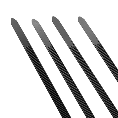 Hian 100Pcs-Pack 6-Inch (150mm) Heavy Duty Black Nylon Cable Zip Ties - Multi-purpose, Self-Locking, High Tensile Strength - Image 3