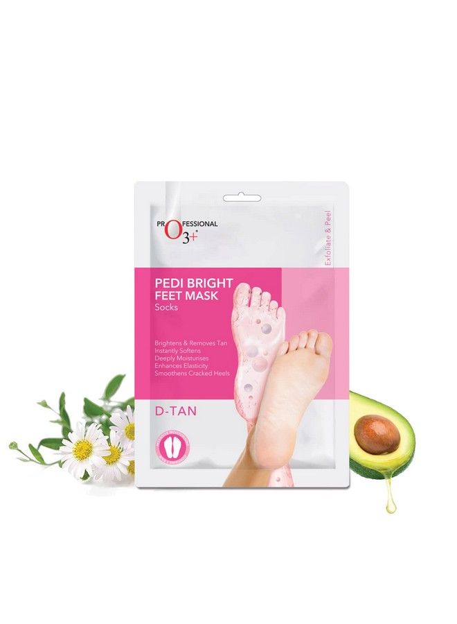 O3+ Pedi Bright Foot Socks Cream Mask - Image 3