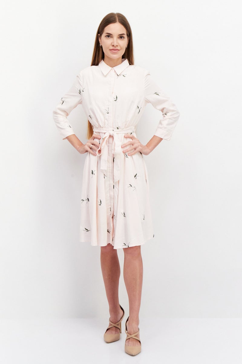 VERO MODA فستان A-Line مزخرف للنساء، وردي - Image 2