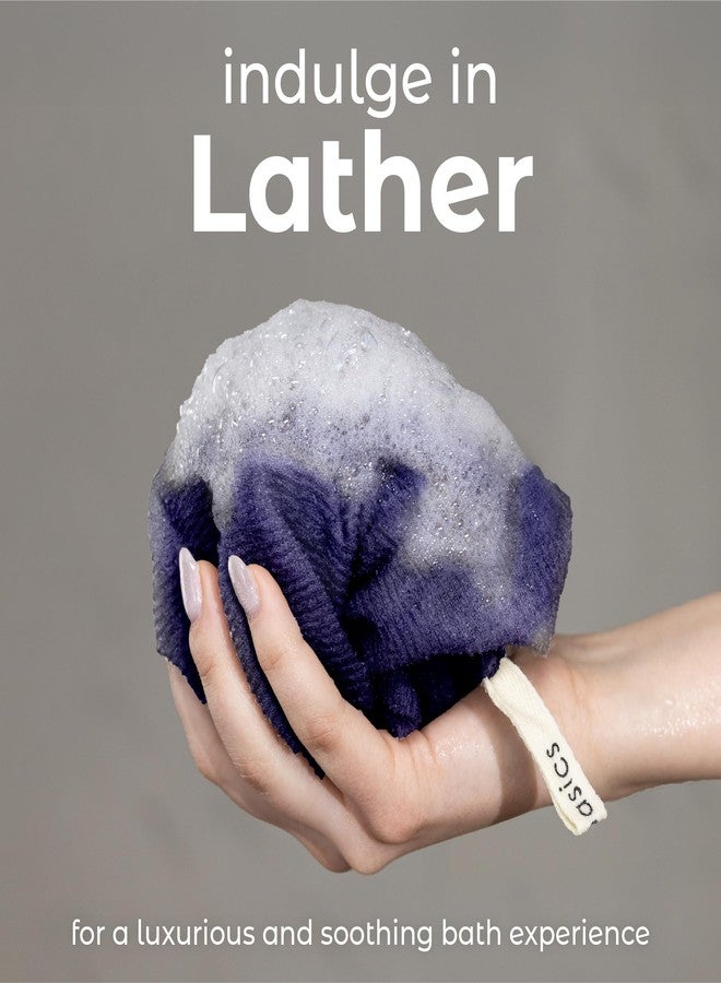 MainBasics Exfoliating Shower Towel - Japanese Nylon Bath Towel and Body Washcloth, Quick-Dry, Durable, Deep Exfoliation (Set of 3, Black Ice) - Image 4