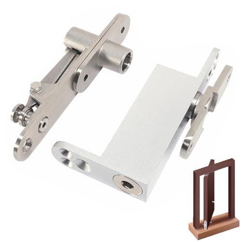 MIMIRACLE Heavy Duty Self Closing Door Pivot Hinges - Adjustable Speed, 304 Stainless Steel, 360 Degree Shaft, Hidden Door Hinges for Wood Secret Door - Image 1
