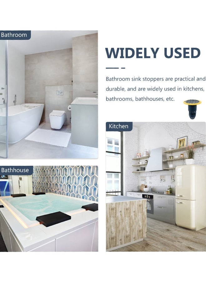 4 Pcs Silicone Drain Pipe Seal Plugs Floor Drain Core Sealing Inserts with Backflow Prevention for Kitchen Sewer  Bathroom Laundry Sewer Shower Floor Drain Balcony Drain, RV Waterproof Sewer Stoppers - Image 4