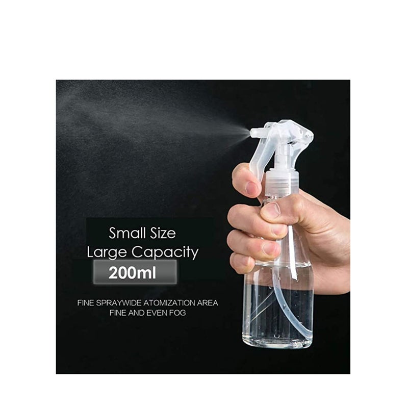 Zikra Clear Plastic Spray Bottles, Misting Spray Bottle, Misting Bottle, Clear Iron Spray Bottle, Leak-proof Water Spray Bottle Hair Sprayer Empty Spray Bottles 2PCS 200ml - Image 5