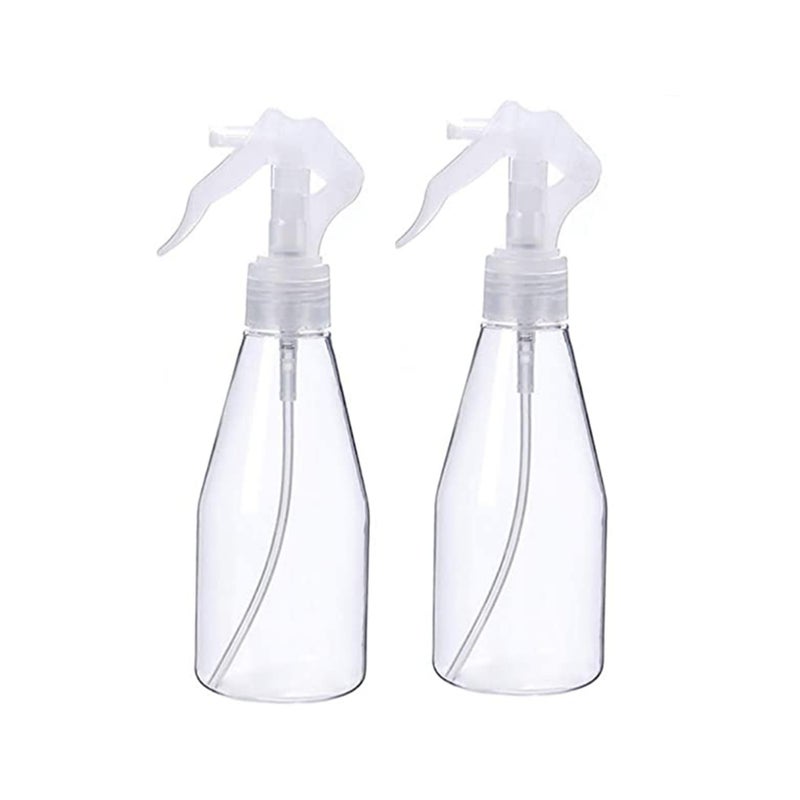 Zikra Clear Plastic Spray Bottles, Misting Spray Bottle, Misting Bottle, Clear Iron Spray Bottle, Leak-proof Water Spray Bottle Hair Sprayer Empty Spray Bottles 2PCS 200ml - Image 1