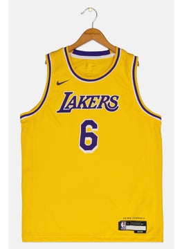 Nike Nike x NBA Kids Boy Dri Fit Lebron James Basketball Jersey, Yellow  - Image 1