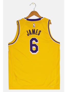 Nike Nike x NBA Kids Boy Dri Fit Lebron James Basketball Jersey, Yellow  - Image 2
