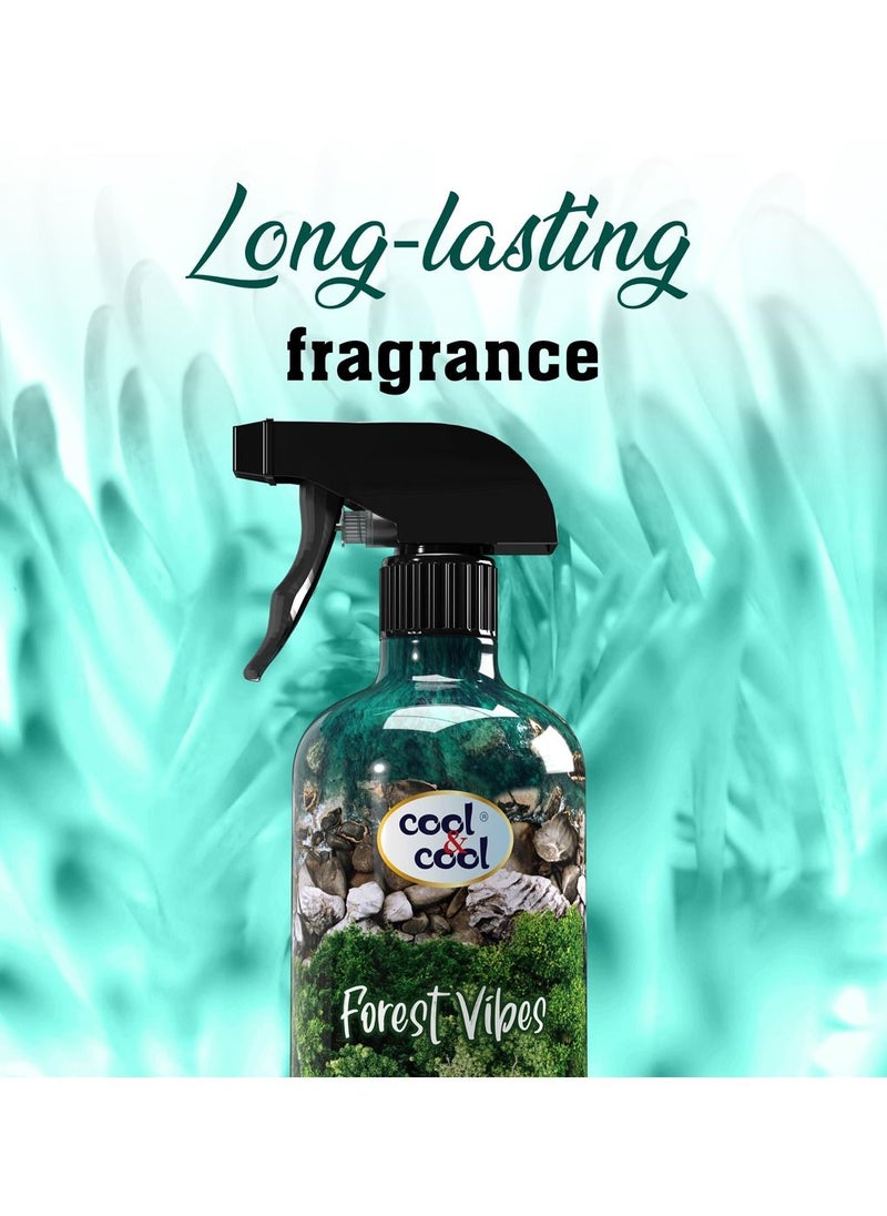 Cool & Cool Cool & Cool Air Freshener Forest Vibes 500 ML - Long-Lasting, Safe, Non-Toxic, Refreshing & Soothing Scent, Mood-Enhancing, Odor Eliminator  - Image 5