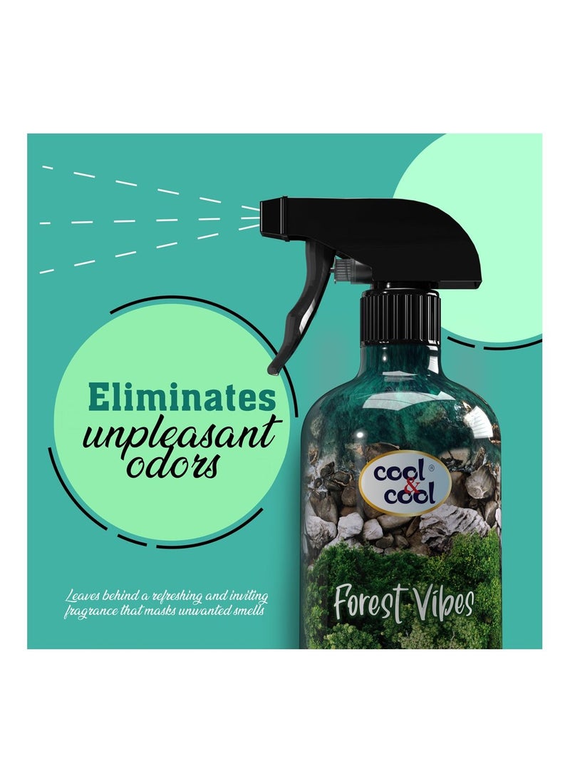 Cool & Cool Cool & Cool Air Freshener Forest Vibes 500 ML - Long-Lasting, Safe, Non-Toxic, Refreshing & Soothing Scent, Mood-Enhancing, Odor Eliminator  - Image 2