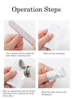 Ant 100-Piece Aluminium Foil Wraps Nail Polish Remover Tool, with Pre-attached Lint Free Pads, Remover for Acrylic/UV/Gel Soaks  - Image 3
