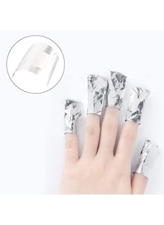 Ant 100-Piece Aluminium Foil Wraps Nail Polish Remover Tool, with Pre-attached Lint Free Pads, Remover for Acrylic/UV/Gel Soaks  - Image 5