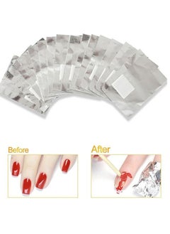 Ant 100-Piece Aluminium Foil Wraps Nail Polish Remover Tool, with Pre-attached Lint Free Pads, Remover for Acrylic/UV/Gel Soaks  - Image 2