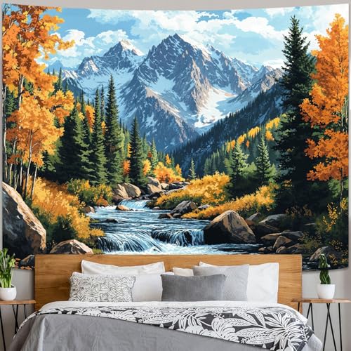 kampdream Landscape Tapestry, Scenery Art Wall Tapestries, Nature Wall Decor for Bedroom Living Room Backdrop Colorado Peak Mountain Art 36×48 inches - Image 3