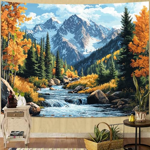 kampdream Landscape Tapestry, Scenery Art Wall Tapestries, Nature Wall Decor for Bedroom Living Room Backdrop Colorado Peak Mountain Art 36×48 inches - Image 4