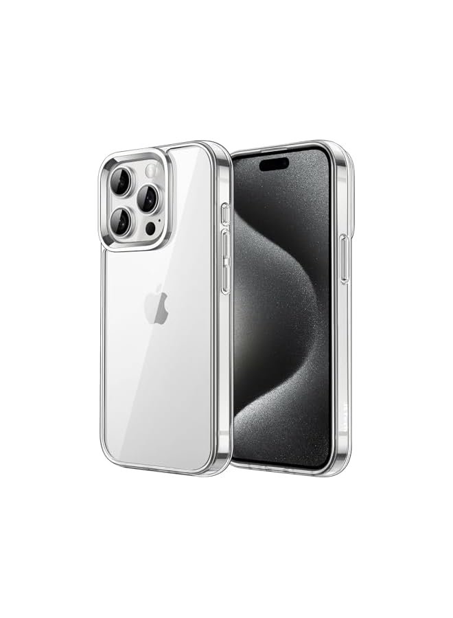 JETech Case for iPhone 15 Pro 6.1-Inch, Non-Yellowing Shockproof Phone Bumper Cover, Anti-Scratch Clear Back (Clear) - Image 1